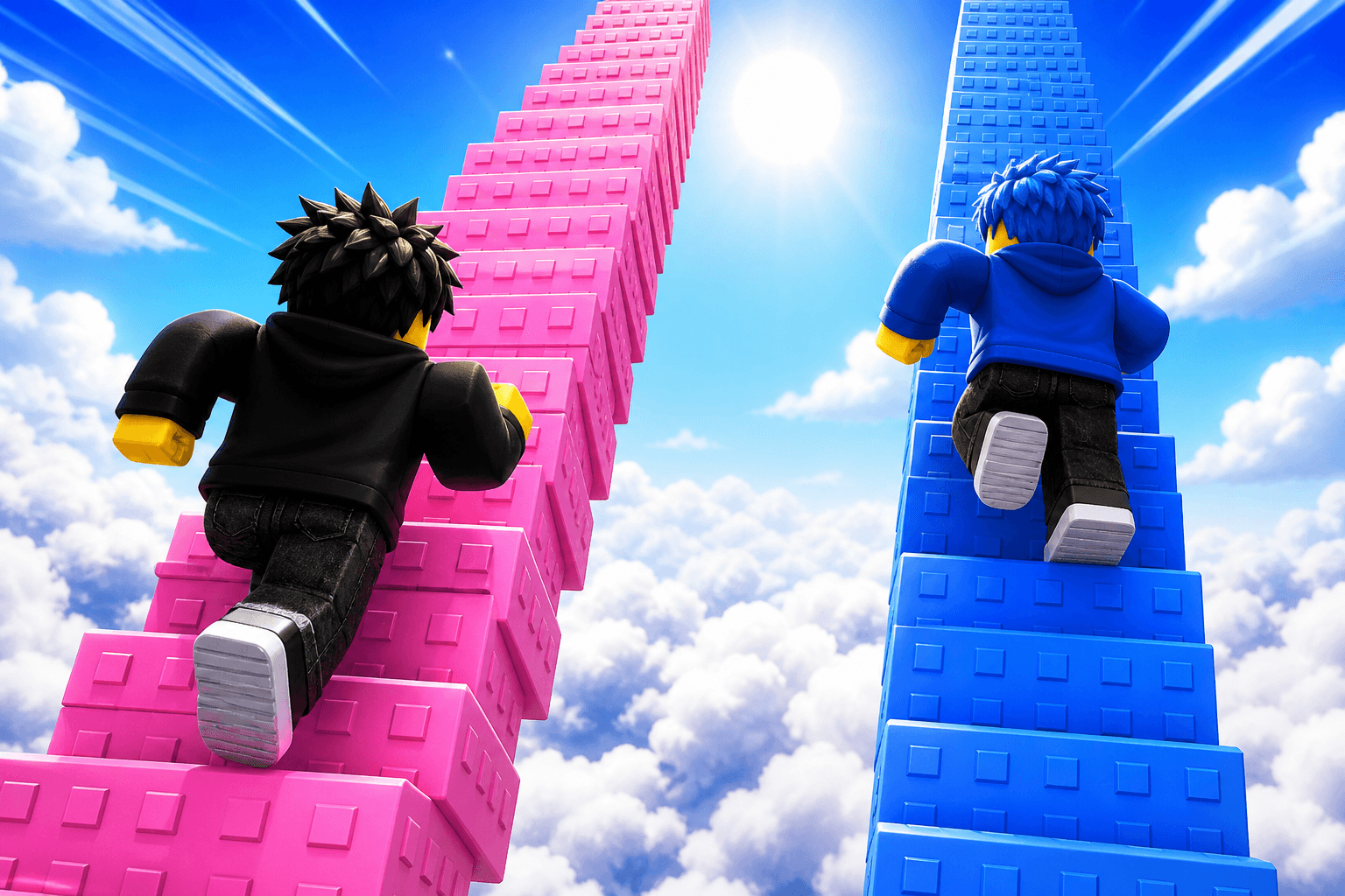 Tower race above the clouds